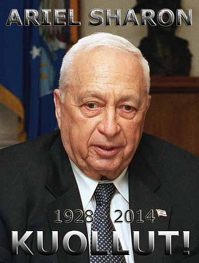 Ariel Sharon kuollut 11.1.2014