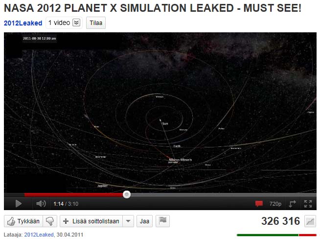 Planet X video